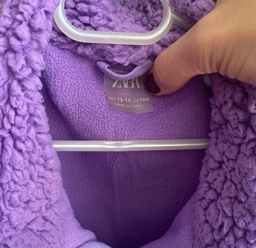 Zara peluş hırka mont - Görsel 2