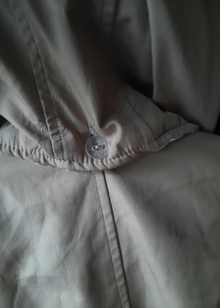 Bej rengi içi tüylü parka - Görsel 4