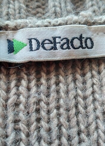 Defacto Defacto vizon rengi ince yün salaş hırka