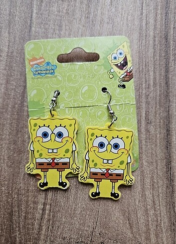  Beden Sünger bob lisanslı küpe
