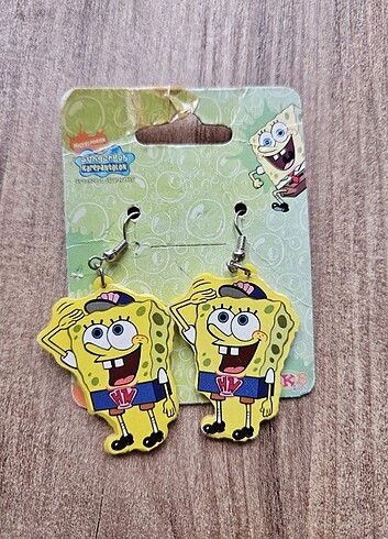  Beden çeşitli Renk Sünger bob lisanslı küpe