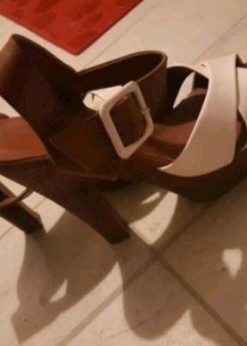 Bambi Beyaz Platform Topuklu Ayakkabı - Görsel 4