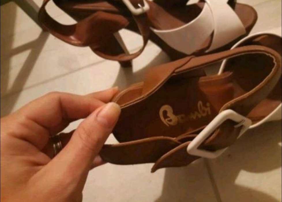 Bambi Beyaz Platform Topuklu Ayakkabı - Görsel 5