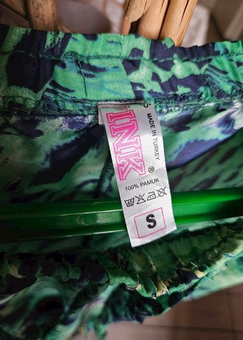 s Beden yeşil Renk Pink ince pantolon