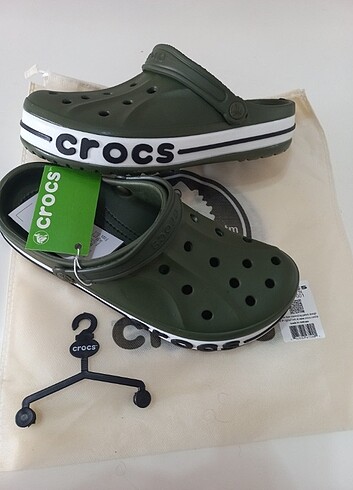 37 Beden haki Renk Crocs Terlik Sandalet Yeni Sezon 44 haki