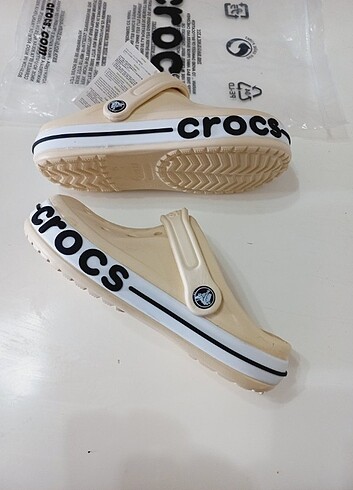 37 Beden ten rengi Renk Crocs Terlik Yeni Sezon 37 Bej