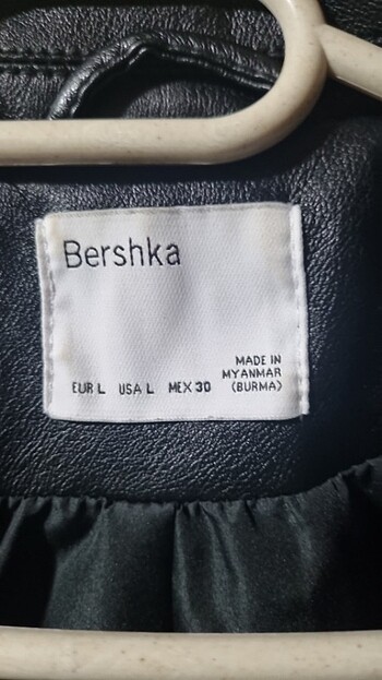 l Beden bershka deri ceket