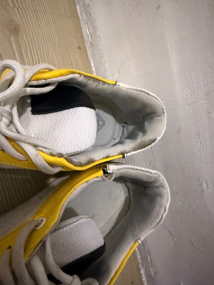 Sarı-Gri Bağcıklı Kadın Spor Ayakkabı - Görsel 4