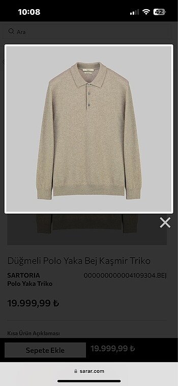 Sarar Kaşmir Kazak