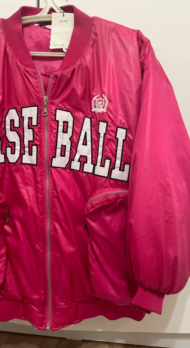 Pembe Fermuarlı Kadın Spor Ceket - Görsel 4