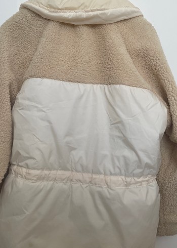 Kürklü Kısa Bej Kadın Ceket - Görsel 6