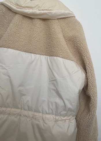 Kürklü Kısa Bej Kadın Ceket - Görsel 8