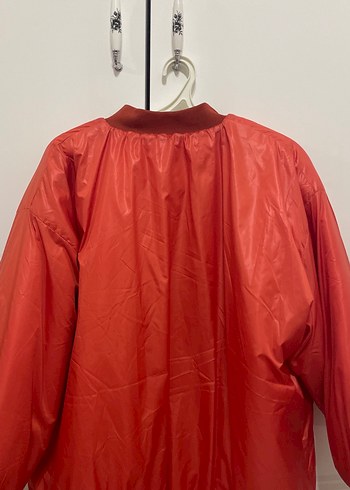 Turuncu Uzun Kollu Spor Kadın Mont - Görsel 6