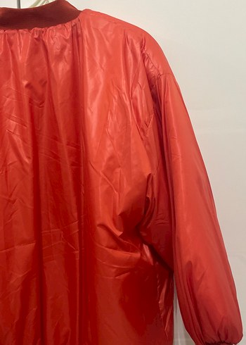 Turuncu Uzun Kollu Spor Kadın Mont - Görsel 7