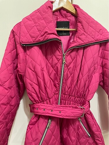 Fuşya mont - Görsel 3