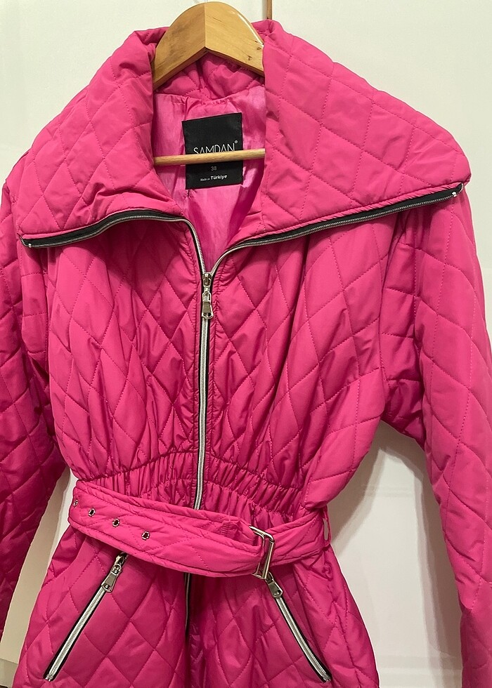 Fuşya mont - Görsel 5