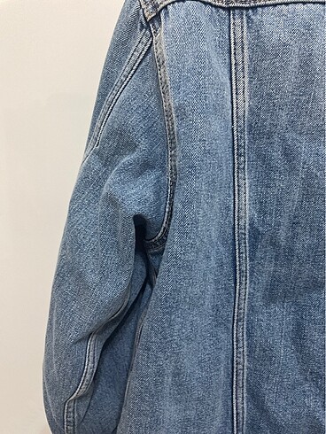 Kürklü kot ceket - Görsel 6