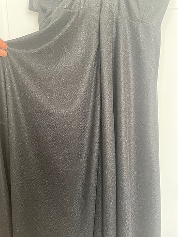 Işıltılı siyah elbise - Görsel 8