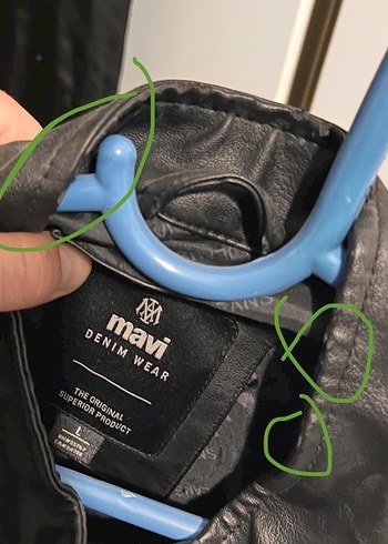 Siyah Deri Erkek Biker Ceket - Görsel 3