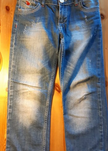 U.S Polo Assn. Düğmeli Gri Kısa Bağlama Desenli Kot Şort