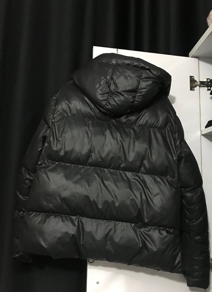 Siyah Deri Kadın Kışlık Mont - Görsel 2