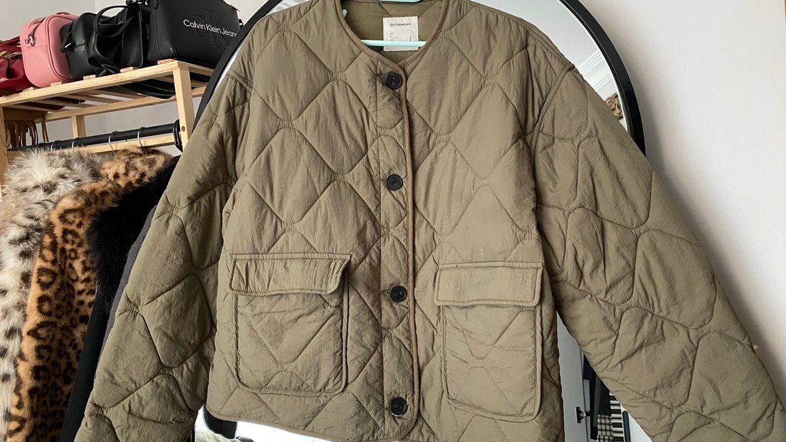 Düğmeli Bej Kadın Ceket - Görsel 2