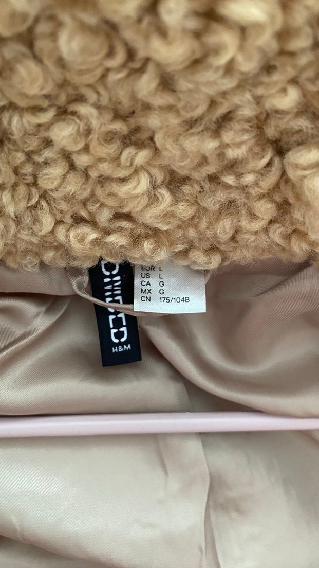 Kahverengi Peluş Kadın Midi Ceket - Görsel 4