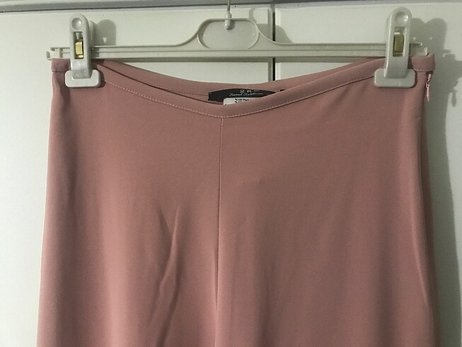Diğer 2K Pudra Pembe Krep Dökümlü Pantolon