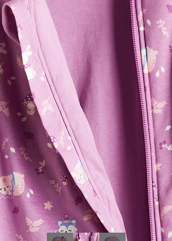 Mor Örgü Bebek Kız Tulumu - Görsel 2