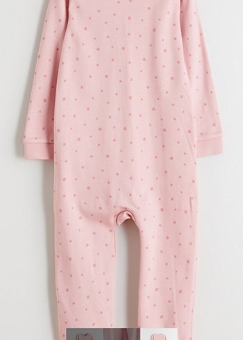 Fermuarlı Pudra Pembe Bebek Tulum - Görsel 2