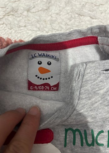 LCW YILBAŞI Gri Kar Temalı Bebek Takımı - Görsel 3