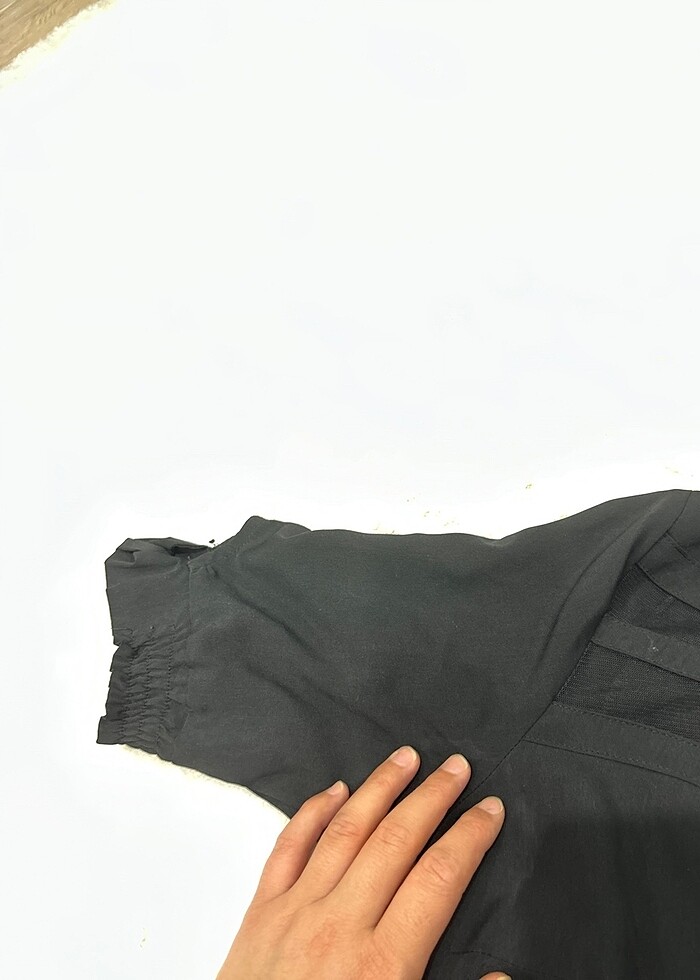 Siyah şık gömlek - Görsel 3