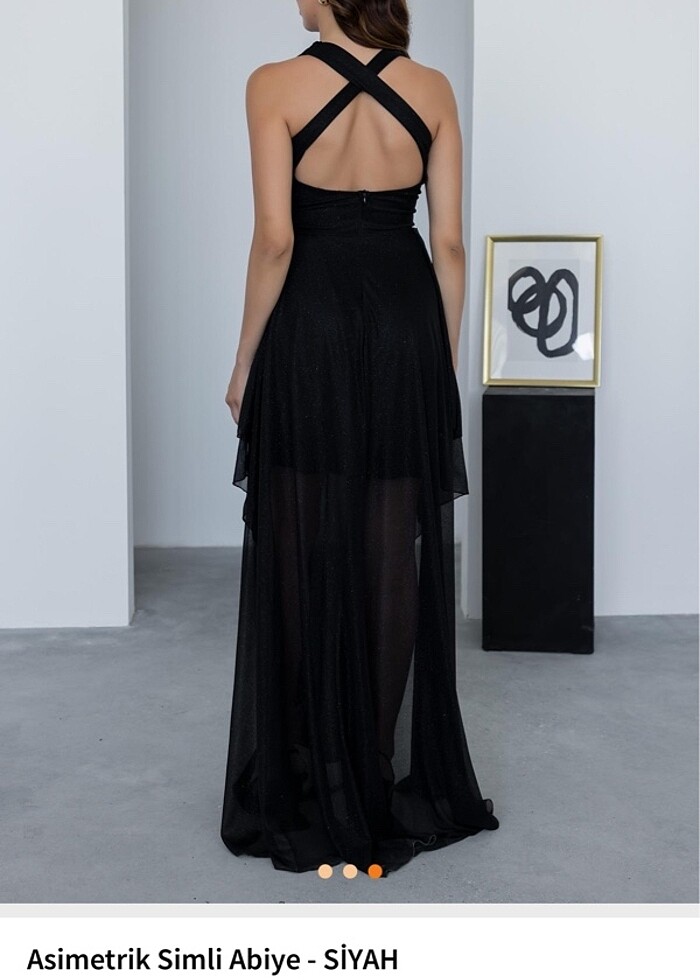 Siyah elbise - Görsel 3
