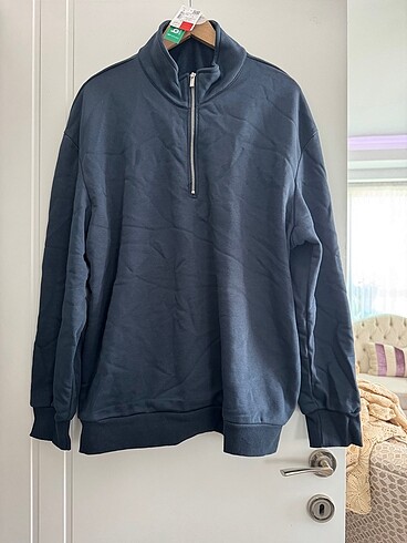 xxl Beden lacivert Renk Erkek sweatshirt