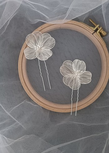 Çiçekli Kadın Saç Aksesuarı - Görsel 2