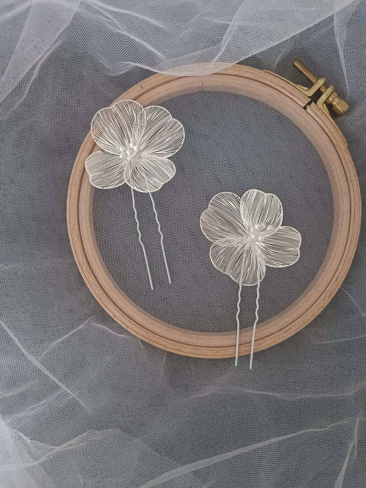 Çiçekli Kadın Saç Aksesuarı - Görsel 2