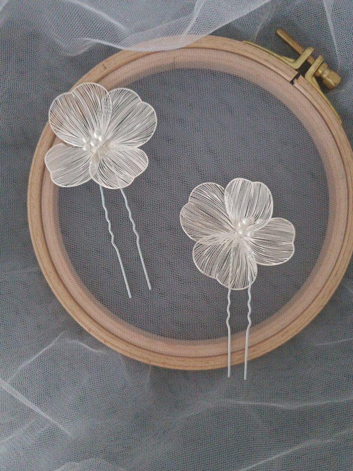 Çiçekli Kadın Saç Aksesuarı - Görsel 3