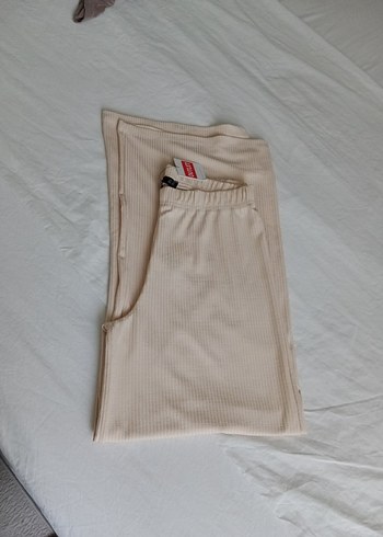 pudra Kadın Midi Kumaş Pantolon