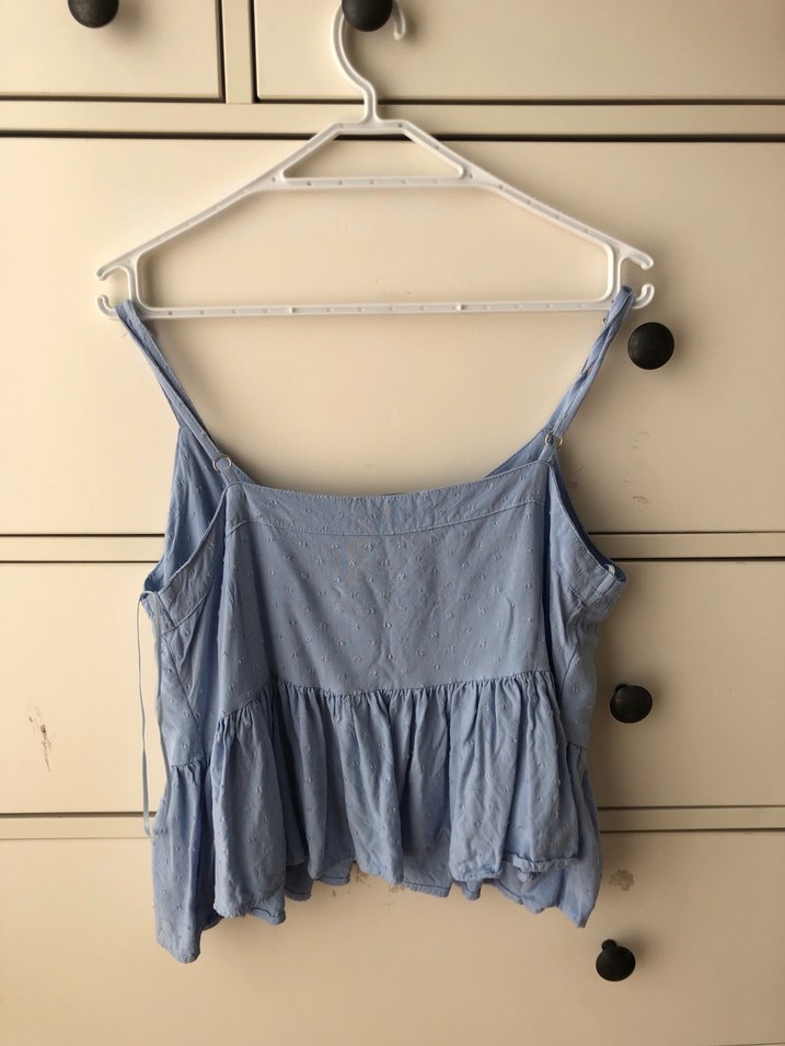 mavi askılı bluz - Görsel 4