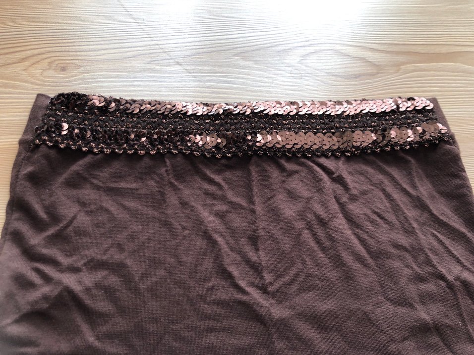 vintage payetli straplez üst - Görsel 3