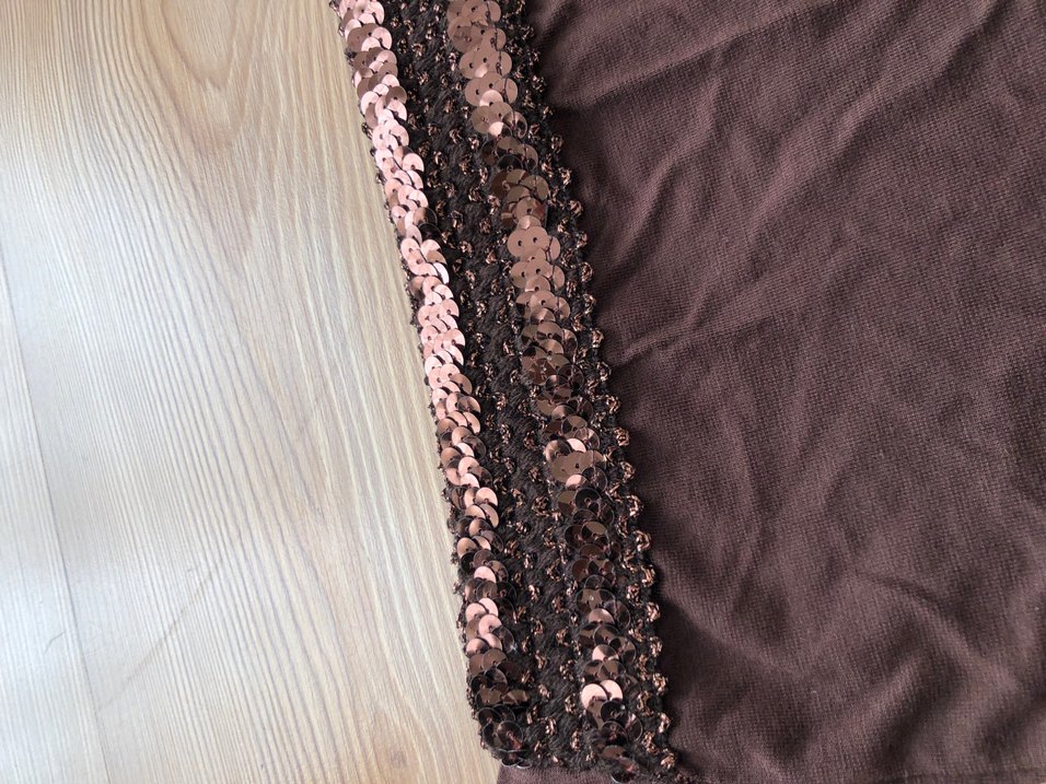 vintage payetli straplez üst - Görsel 2