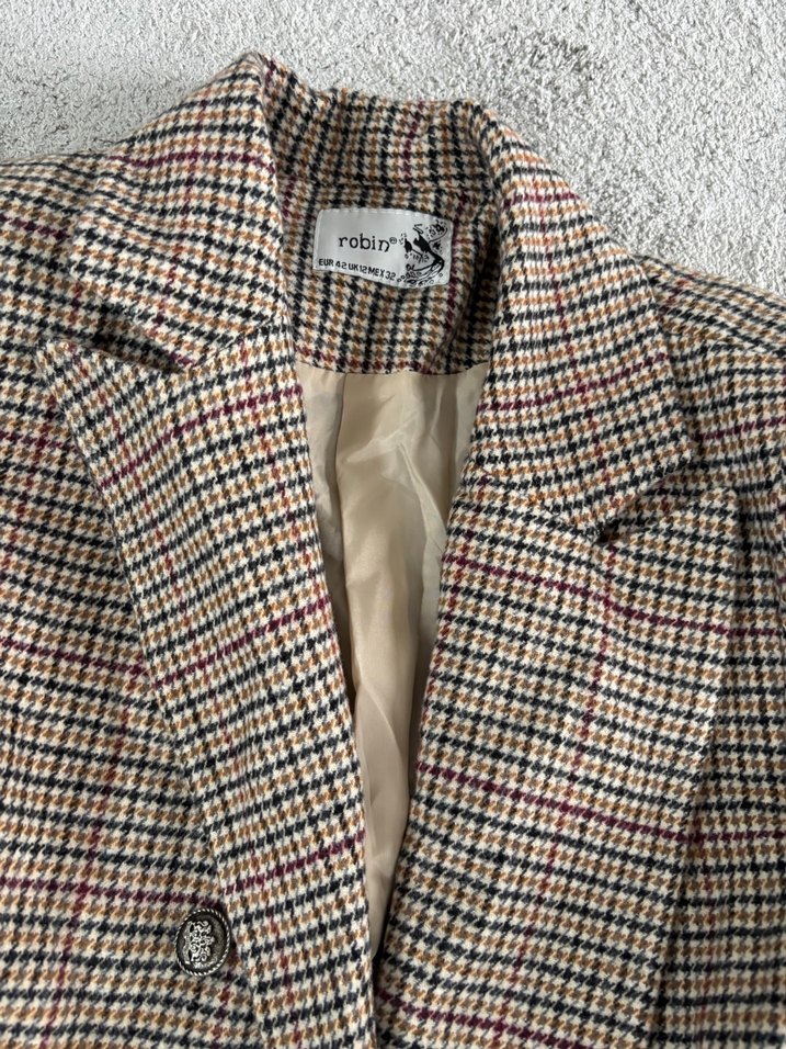 Düğmeli Midi Kadın Blazer Ceket Robin - Görsel 2