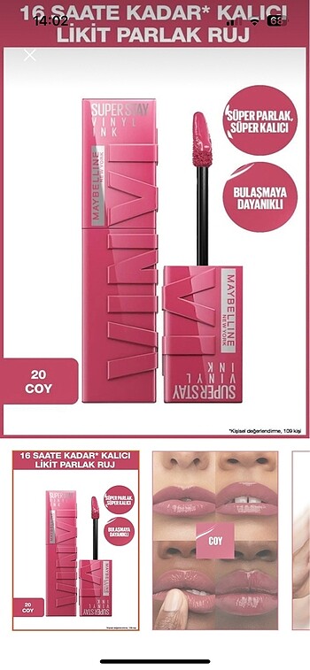 Maybelline New York süper stay vinyl lnk