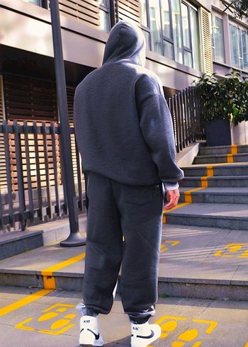 Nike Erkek Gri Streetwear Bol Kesim Eşofman Altı