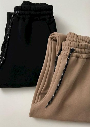 s Beden çeşitli Renk 3iplik sardonlu oversize alt eşofman