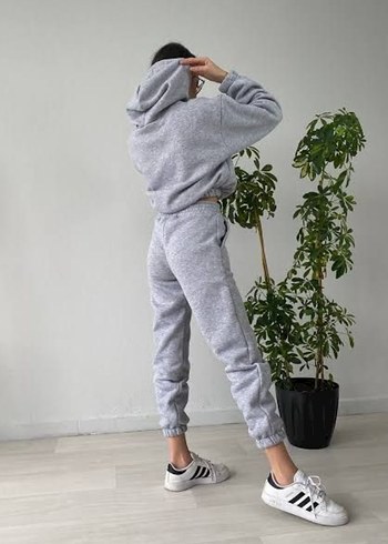 Zara Gri Kadın Rahat Kesim Eşofman Takımı
