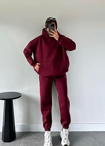 3iplik sardonlu oversize takım