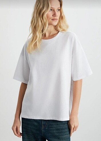 xxl Beden beyaz Renk 1.kalite oversize t-shirt 