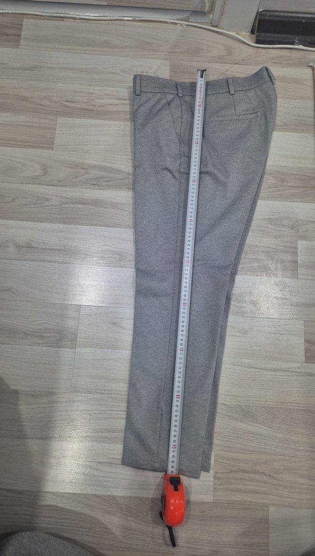 Gri Regular Fit Ofis Pantolonu - Görsel 2