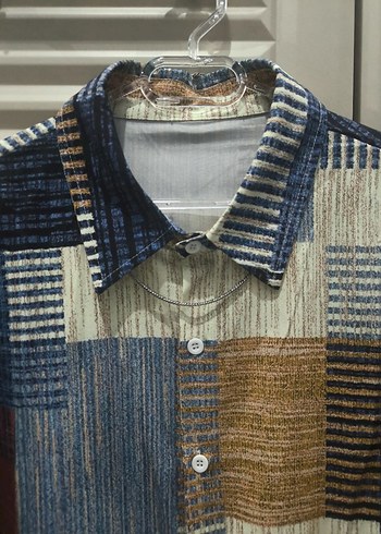 Bohem Çok Renkli Kısa Kollu Gömlek - Görsel 2